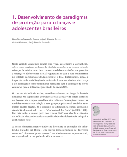 1. Desenvolvimento de paradigmas de prote&ccedil;&atilde;o para crian&ccedil;as e