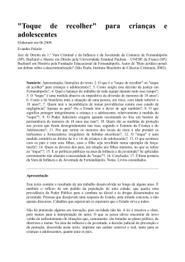 "Toque de recolher" para crian&ccedil;as e adolescentes