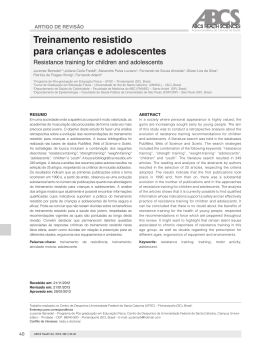 Treinamento resistido para crianças e adolescentes