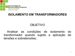 ISOLAMENTO EM TRANSFORMADORES - Wiki do IF-SC