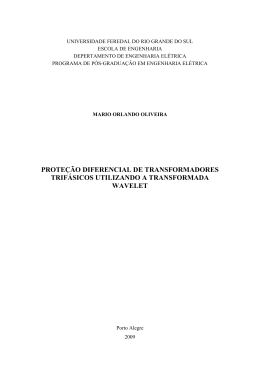 prote&ccedil;&atilde;o diferencial de transformadores trif&aacute;sicos utilizando a