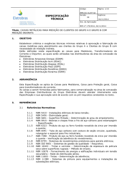 ET-002-Caixas Met&aacute;licas para Medi&ccedil;&atilde;o de Cliente Grupo A e B com