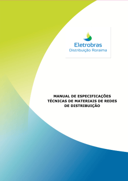 Especifica&ccedil;&otilde;es T&eacute;cnicas de Materiais