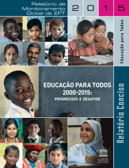 Educa&ccedil;&atilde;o para Todos 2000-2015: progressos e desafios