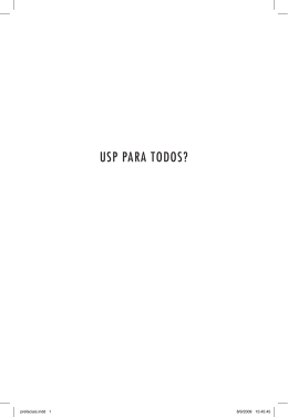USP PARA TODOS?
