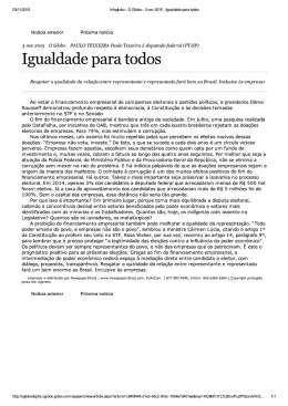 Igualdade para todos