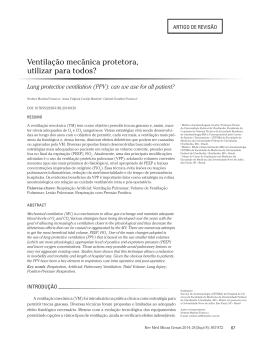 Ventila&ccedil;&atilde;o mec&acirc;nica protetora, utilizar para todos?