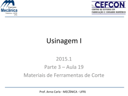 Materiais de Ferramentas - Engenharia Mecânica/UFRJ