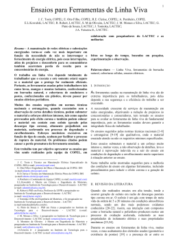Ensaios para Ferramentas de Linha Viva