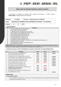 484-15 pp aquisi&ccedil;&atilde;o de arm&aacute;rios para ferramentas e