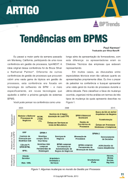 Tendências em BPMS
