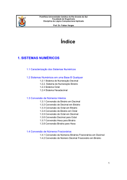 1. sistemas num&eacute;ricos - Faculdade de Engenharia