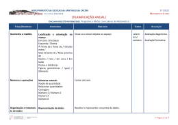 Matemática - 1º ano - Agrupamento de Escolas de Santiago do Cacém