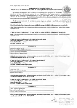 FUNDA&Ccedil;&Atilde;O EDUcAchNAL Jo&Atilde;o xxm I _