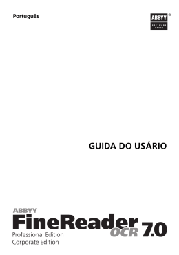 GUIDA DO US&Aacute;RIO