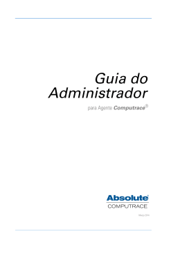Guia do Administrador para o Agente Computrace