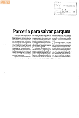 IParceria para salvar parques
