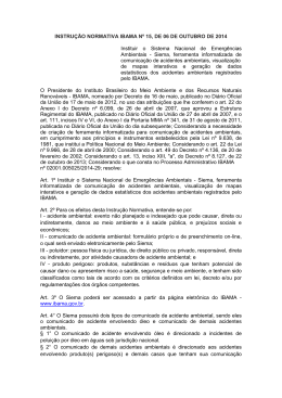 Instru&ccedil;&atilde;o Normativa IBAMA n&ordm; 15/2014