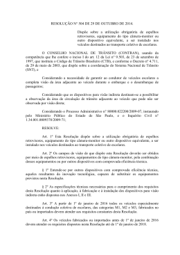 RESOLU&Ccedil;&Atilde;O N&deg; 504 DE 29 DE OUTUBRO DE 2014