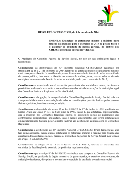 RESOLUÇÃO CFESS Nº 690, de 9 de outubro de 2014 EMENTA