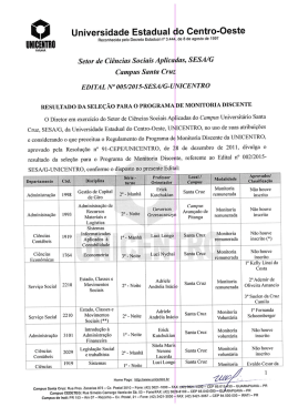Edital nº 005-Sesa/G - Universidade Estadual do Centro
