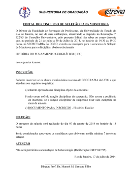edital do concurso de sele&ccedil;&atilde;o para monitoria sub