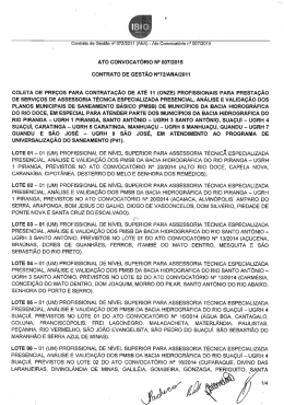 Ato Convocatório Nº. 07/2015