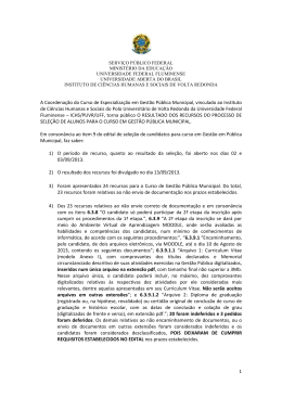 Resultados dos recursos_Curso de Gest&atilde;o P&uacute;blica Municipal