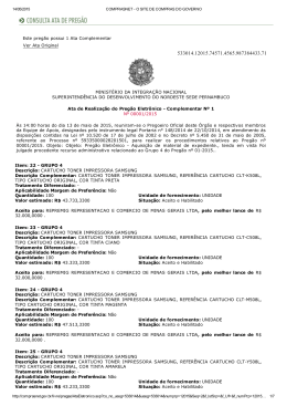 Este preg&atilde;o possui 1 Ata Complementar Ver Ata Original