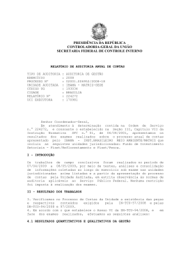 PRESIDÊNCIA DA REPÚBLICA CONTROLADORIA-GERAL
