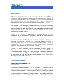 Apresenta&ccedil;&atilde;o M&oacute;dulos integrantes