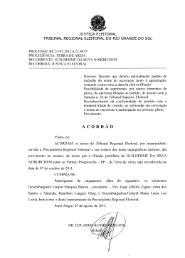 Processo: RE 23-95.2012.6.21.0077 - Tribunal Regional Eleitoral do