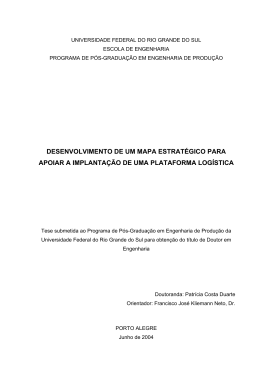 desenvolvimento de um mapa estratégico para apoiar