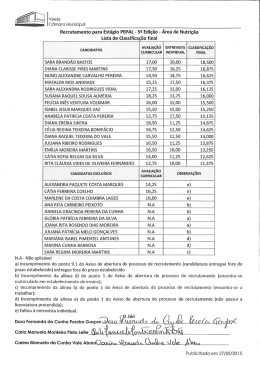 Recrutamento para Estágio PEPAL - 5ª edição