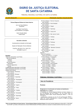 diário da justiça eleitoral de santa catarina