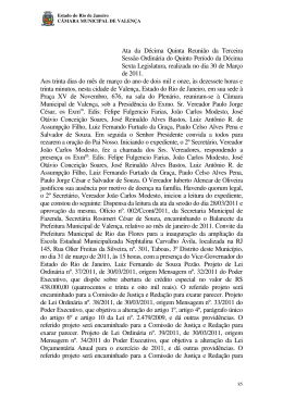 14&ordf; Sess&atilde;o Ordin&aacute;ria do dia 30