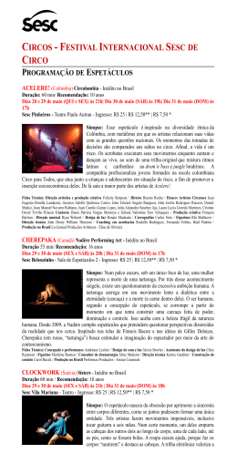 Programa&ccedil;&atilde;o Circos 2015 com fotos
