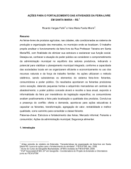 A&Ccedil;&Otilde;ES PARA O FORTALECIMENTO DAS ATIVIDADES DA