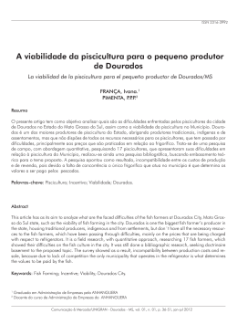 A viabilidade da piscicultura para o pequeno produtor de