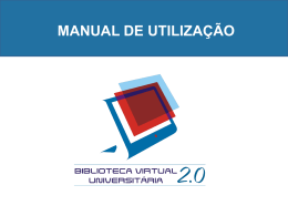 Manual de Utilização da Biblioteca Virtual 2.0