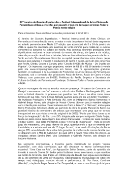 Clique para ler o release