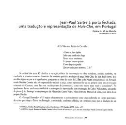 Jean-Paul Sartre &agrave; porta fechada
