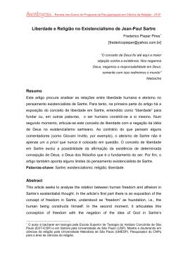 Liberdade Humana e Religio no Existencialismo de Jean