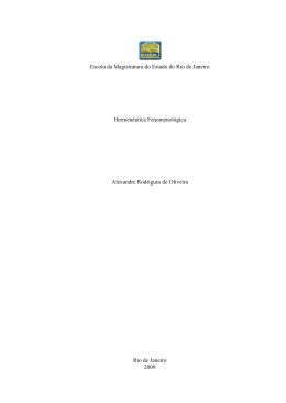 Hermen&ecirc;utica fenomenol&oacute;gica