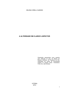 A alteridade em Clarice Lispector