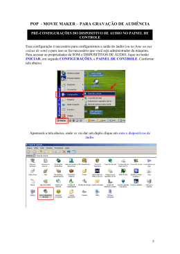 POP - MOVIE MAKER &ndash; PARA GRAVA&Ccedil;&Atilde;O DE AUDI&Ecirc;NCIA