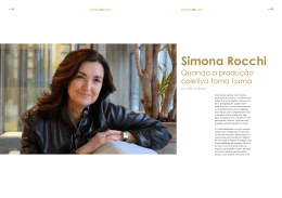Conhe&ccedil;a mais sobre Simona Rocchi &ndash; Entrevista PDF
