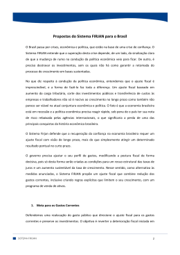 documento com as propostas do Sistema FIRJAN para o Brasil.