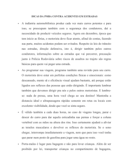 seguran&ccedil;a nas estradas
