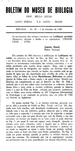 Atual distribuição geográfica de Loddigesia